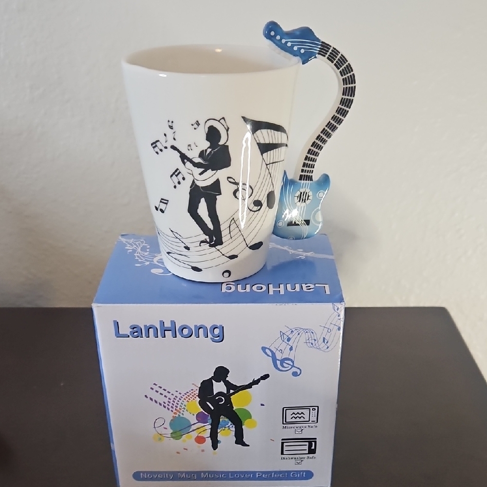 LanHong Music Lover Mug with Saxophone Handle - Picture 7 of 12